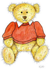 Red Sweatshirt Bear